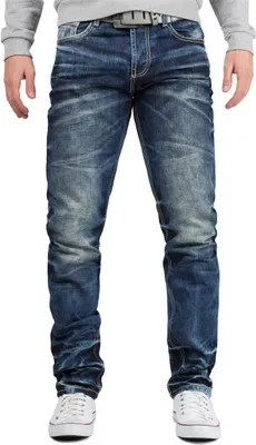 Produktbild von Cipo & Baxx Herren Regular Fit Jeans Stonewashed CD328 Blue W31