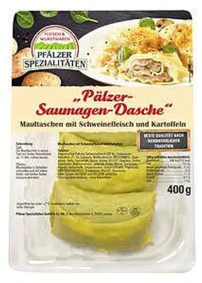 Produktbild von Pfälzer Spezialitäten Saumagen-Dasche 4 x 100g