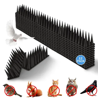 Image de Solidchoice - 12 piquets anti-oiseaux pour jardin et balcon