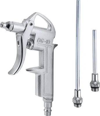 Obrázok produktu pre Pištoľ na stlačený vzduch Benbow DG-10, tryska 20+60+120 mm, 4-dielna súprava, čistiaca, suchá pištoľ dlhá