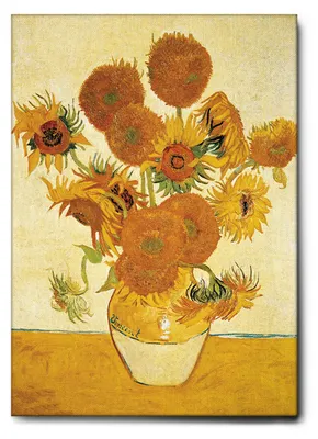 Image de Giallobus - Tournesols 2 - Vincent Van Gogh - 70L x 100l cm - Tableau - Toile à cadre standard
