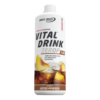 Produktbild von Best Body Nutrition - Vital Drink Zerop - 1000 ml Flasche, 1 x 1000 ml Flasche, Geschmack: Eistee Pfirsich