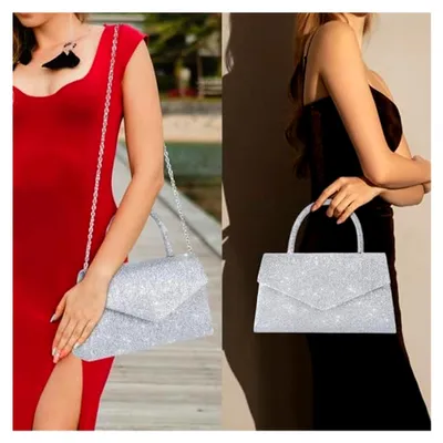 Produktbild von Abendtasche mit Strasssteinen für Damen, glitzernde Clutch, Abendtasche, Aluminiumperlen, Handtaschen für Abschlussball, Hochzeit, Party, Verlobung