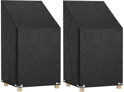 Obrázek produktu pro Plachty na zahradní židle 2 ks 8 oček 65 x 65 x 80/120 cm PE