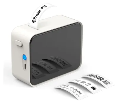 Obrázek produktu pro Tiskárna štítků, štítkovací zařízení Bluetooth, samolepicí dobíjecí tiskárna štítků, tiskárna štítků pro iOS a Android, vhodné