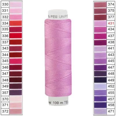 10 x 100m / 1 Spule Unipoly 120 TEX14x2 Polyester rosa