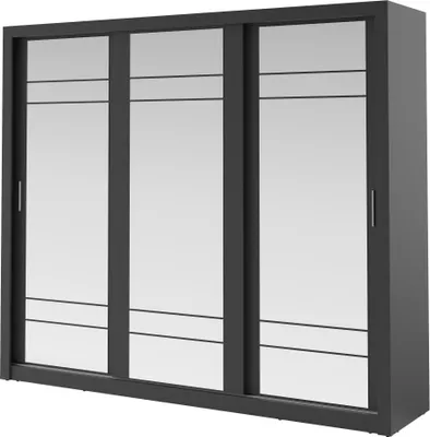 Zdjęcie produktu dla MINIO go for it, szafa, szafa z drzwiami przesuwnymi, "ARTI 2", 250 cm, kolor czarny