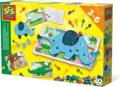 Produktbild von Ses Mosaik-Steckbrett-Tierpuzzle