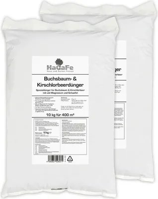 Produktbild von HaGaFe Buchsbaumdünger & Kirschlorbeerdünger Spezialdünger Dünger 20kg (2 x 10 kg)