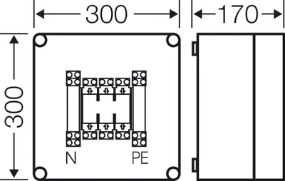 Produktbild von HENSEL HENS Sicherungs-Geh. MI4205 1X3XNH00