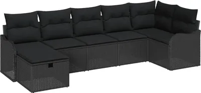 Obrázek produktu pro vidaXL Zahradní set sedaček, 7 kusů, z polyratanu