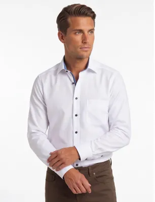 Zdjęcie produktu dla Koszula Olymp biała Comfort Fit non-iron