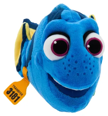 Zdjęcie produktu dla Oficjalna pluszowa zabawka Dory z filmu "Gdzie jest Nemo", 32 cm, wykonana z pluszu z haftowanymi detalami, odpowiednia dla dzieci od urodzenia