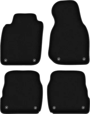 Immagine prodotto di Tappetini in velluto per Audi A6 C5 (1997-2005, avant, station wagon, berlina, quattro, allroad) neri, set 4 pz, con fissaggi