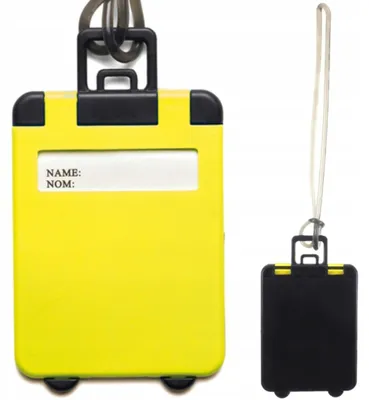 Produktbild von Axpol V4172-08 Gepäckanhänger Koffer Identifikator Gelb
