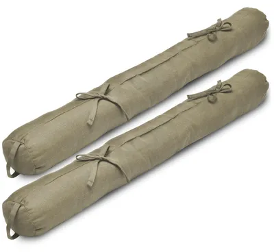 Produktbild von Beautissu 2er Set Zugluftstopper 90cm Viento, 90x10cm, Taupe