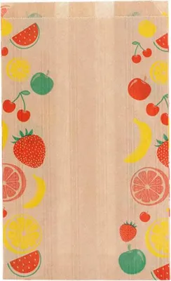 Produktbild von Papiertüte für Obst 0,5 kg, 14+9 x 22 cm 500 Stück.