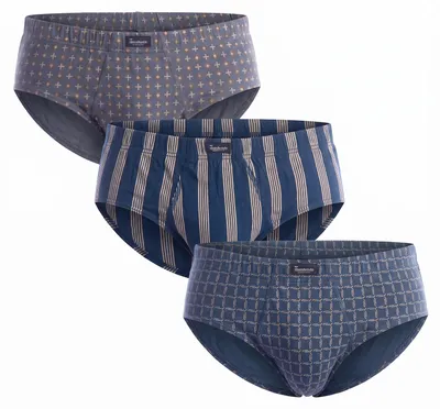 Imagen del producto de Paquete de 3 calzoncillos para hombre Abanderado, modelo Essential, con abertura (A0090)