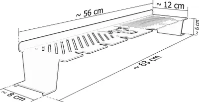 Produktbild von Warmhalterost aus Edelstahl passend für Weber Spirit E-310-E-330 / S-320 2013-, Größe:300er Serie