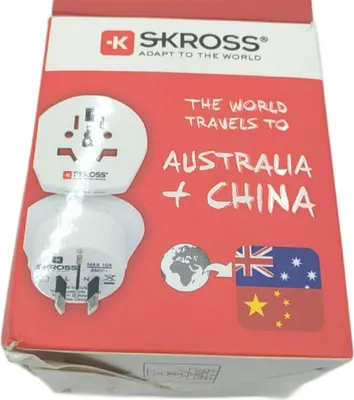 Immagine prodotto di Skross 1.500222-E Adattatore da viaggio internazionale per Australia e Cina (A/V)