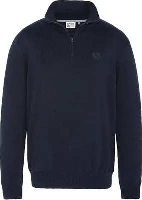Produktbild von Herren Schott Baumwollpulli mit Stehkragen navy blau S