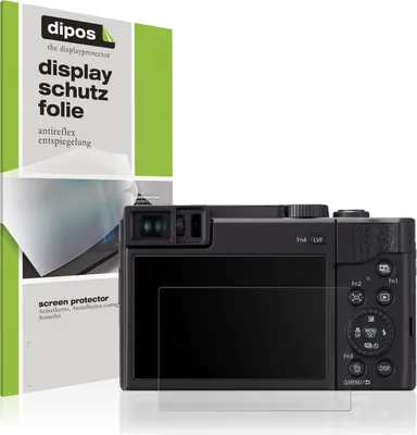 Produktbild von 4x Schutzfolie für Lumix DC-TZ99 matt Displayschutzfolie Folie Display Schutz dipos