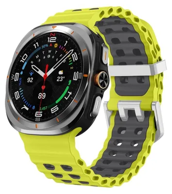 Produktbild von Für Samsung Galaxy Watch Ultra / Ultra 2025 Ocean Design Two Color Silikon Armband