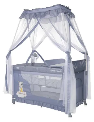 Obrázok produktu pre Detská postieľka Lorelli - Magic sleep, Hippo, Cool grey