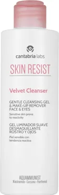 Imagen del producto de Skin Resist Velvet: Gel limpiador suave para rostro y ojos. Skin Resist, 200 ml