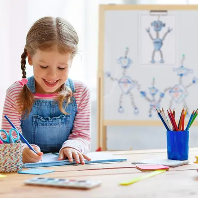 Produktbild von Famanu Höhenverstellbares Magnetisches Holz-Schultafel für Kinder - 122-160x65x69 cm