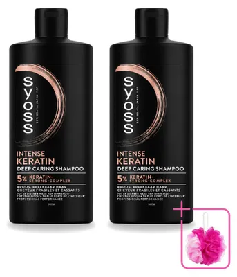 Obrázok produktu pre 2 x Šampón Syoss Keratin Deep Caring - 440 ml - Balenie 2 kusov