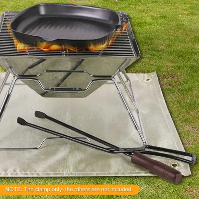Productafbeelding van Roestvrijstalen grilltang voor picknicks, rugzakreizen, kamperen en wandelen