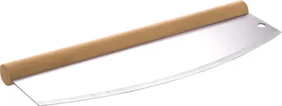 Produktbild von Allgrill nôž na pizzu Nerezový nôž na váženie s drevenou rukoväťou 35 x 2,5 x 12 cm