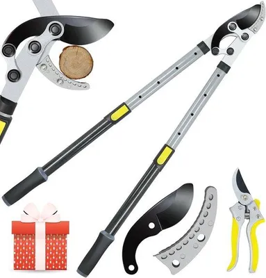 Productafbeelding van Verstelbare Aambeeld-Takkenschaar - Zware Boomschaar met 5 cm Snijcapaciteit en Telescopische Steel 71-98 cm
