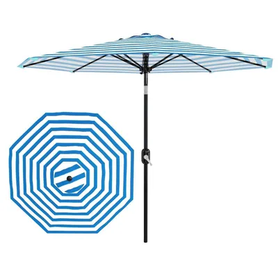 Produktbild von Sonnenschirm 270 cm, runder Terrassenschirm mit UPF 50+, wasserdicht, 8 Streben, Lüftungsöffnung, für Garten & Terrasse