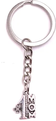 Produktbild von Onwomania Schlüsselanhänger Muttertag I Love Mami silber Metall Anhänger Charm
