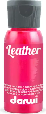 Produktbild von Darwi 4x DARWI Ledermalfarbe, Flasche 50ml, Zinnoberrot - Zinnober DA0420050490C