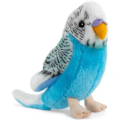 Produktbild von Carl Dick Wellensittich Vogel dunkelblau, ca. 13cm 2823005 Kuscheltier, Plüschtier, Stofftier