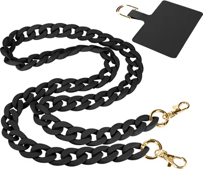 Immagine prodotto di Moxie, collana Moxie Ibiza Series per telefoni cellulari con grandi anse a bracciale, 120 cm, nero