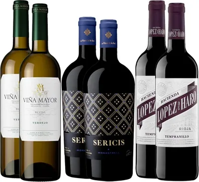 Produktbild von Pack 6 botellas Wine Lovers Wein-Pakete Spanien 450.00 cl 12.2 %