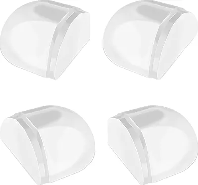 Produktbild von 4er Set Transparenter Selbstklebender Türstopper für den Boden – Ohne Bohren, Für Alle Hartböden Geeignet, Wand- & Möbelschutz