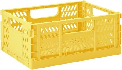 Obrázok produktu pre 3 Sprouts box na hračky skladací box stredný žltý