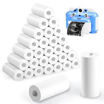 Image de Papier thermique, appareil photo pour enfants, 30 rouleaux, 57 mm