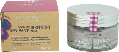 Zdjęcie produktu dla L'Occitane Soothing Mask, Nawilżająca maska, Kobiety, Skóra normalna, Zmiękczający, Kojąca, Kremowy, 75 ml