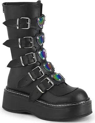 Produktbild von EMILY-330 Damen Boots von DemoniaCult, Schwarz Matt , EU 41, US 11