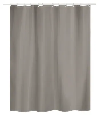 Zdjęcie produktu dla Zasłona prysznicowa MSV, poliester, 180 x 200 cm, kolor taupe
