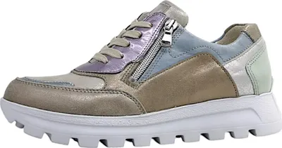 Immagine prodotto di Scarpe da trekking da donna Waldläufer Ajala, modello stringato, multicolore, ideali per il tempo libero