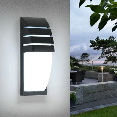 Immagine prodotto di Applique a LED, bianco freddo, 10 W, 6000 K, IP65 (impermeabile), per giardino, terrazza, esterni