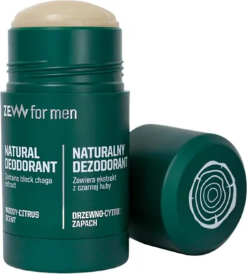 Image de ZEW - déodorant naturel au champignon noir pour hommes, 80 g