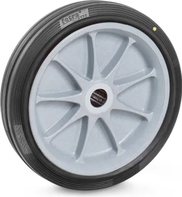 Produktbild von Fetra ESD-Vollgummirad 260 x 56 mm Kunststoff-Felge rot, NL 75, Bo. 25, 70417